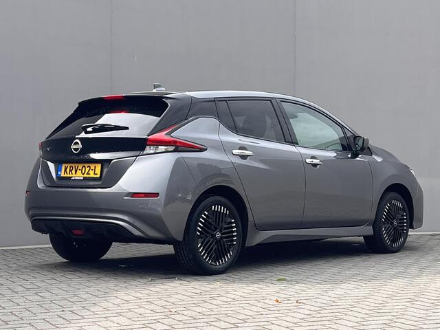 Nissan LEAF e+ N-Connecta 62 kWh / Dealer onderhouden / Accu SoH 95 % / WLTP 395 km stad 573 km / ChadeMo snel laden / Camera 360° / Navigatie / Adaptieve CC / Stuur-, stoel- & achterbankverwarming / 17" LM wielen /