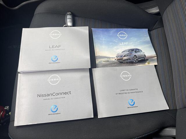 Nissan LEAF e+ N-Connecta 62 kWh / Dealer onderhouden / Accu SoH 95 % / WLTP 395 km stad 573 km / ChadeMo snel laden / Camera 360° / Navigatie / Adaptieve CC / Stuur-, stoel- & achterbankverwarming / 17" LM wielen /