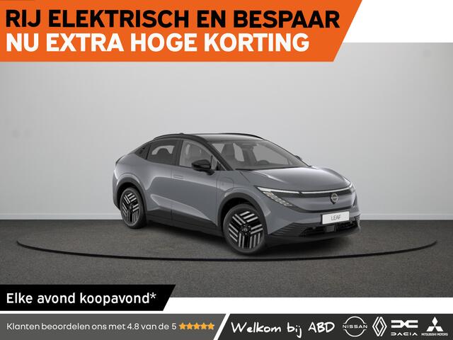 Nissan LEAF Advance 75 kWh | 18" lichtmetalen velgen met diamond cut | 3D-signatuur achterlichten en een doorlopende frontsignatuurlamp met verlicht Nissan-logo | Blind Spot (Warning & Intervention)