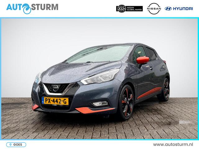 Nissan MICRA 0.9 IG-T Tekna Design Pack | Vol-Leder | BOSE Audio | 360° Camera | Stoelverwarming | Navigatie | Dodehoek Detectie | Cruise & Climate Control | Rijklaarprijs!