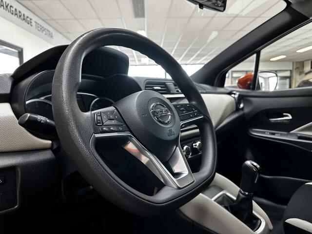 Nissan MICRA 1.0L Acenta/ LED Dagrijverl./ 16''LMV/ Stoelverw./ Camera/ DAB+/ Apple+Android/ Clima/ Navi/ Cruise/ Bluetooth/ Multi.LEDER.Stuur/ Elek.Pakket/ Isofix/ PDC Achter.