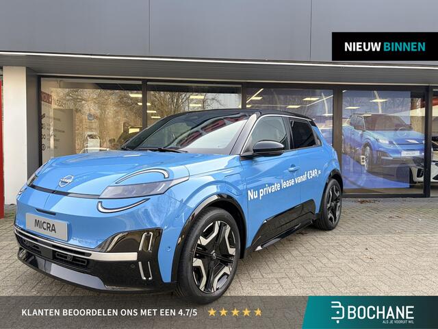 Nissan MICRA EVOLVE 52 kWh | Parkeersensoren voor- en achter | Achteruitrijcamera | Navigatiesysteem | Adaptieve Cruise Control | Apple CarPlay & Android Auto draadloos | Climate Control | Fabrieksgarantie