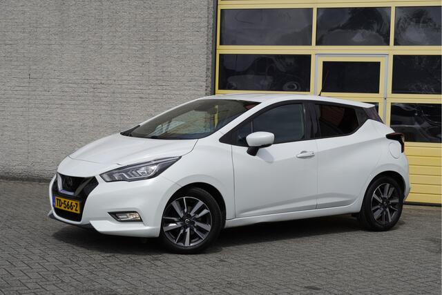 Nissan MICRA 0.9 IG-T 5drs N-Connecta BJ2018 Lmv 16" | Led | Pdc | Keyless entry | Achteruitrijcamera | Navi | Climate control | Cruise control | Verwarmde voorstoelen | Extra getint glas
