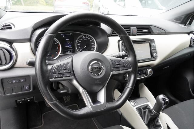 Nissan MICRA 0.9 IG-T 5drs N-Connecta BJ2018 Lmv 16" | Led | Pdc | Keyless entry | Achteruitrijcamera | Navi | Climate control | Cruise control | Verwarmde voorstoelen | Extra getint glas