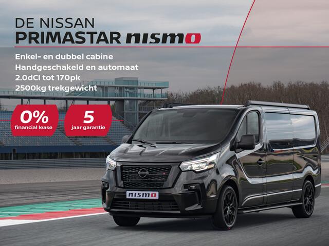Nissan PRIMASTAR 2.0 dCi L2H1 Nismo | 2500KG Trekgewicht | Achteruitrijcamera | 5 Jaar Fabrieksgarantie | Trekhaak |