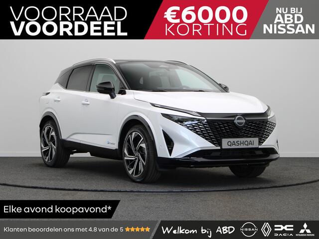 Nissan QASHQAI e-Power 190 1AT Tekna Plus + Two Tone | 12.3" TFT digitale cockpit | Automatische achterklep met handsfree functie (voetsensor) | Blind Spot Warning & Intervention (BSW + BSI)