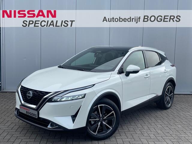 Nissan QASHQAI 1.3 MHEV Tekna Plus Automaat Navigatie, Panoramadak, Leder, 19"Lm, LED, Adaptive Cruise Control, 360 Camera
