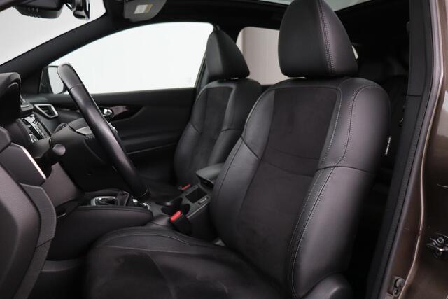 Nissan QASHQAI 1.2 Tekna | Panoramadak | Stoelverwarming | Trekhaak | 360 camera | Navigatie | Full LED | Climate control | Leder/Alcantara