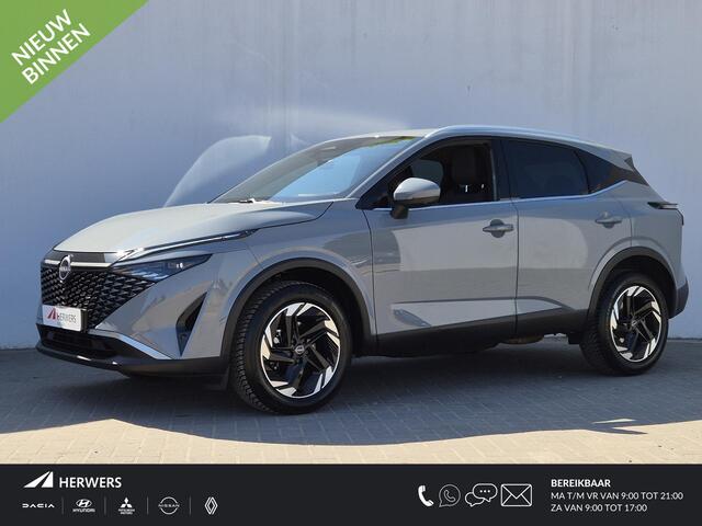 Nissan QASHQAI 1.3 MHEV Xtronic N-Connecta Automaat / Cold Pack / Trekgewicht 1800 kg / Nieuw model / Facelift / Apple Carplay Android Auto / AllSeason Banden / Rondomzicht camera / Adaptief cruise control / Stuur- en Stoelverwarming /