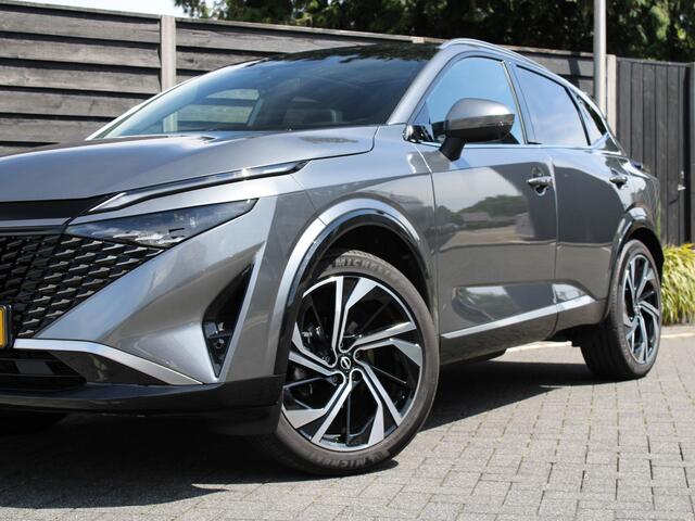 Nissan QASHQAI Tekna Plus 1.3 MHEV 158PK Xtronic Automaat Navigatie, Rondomzichtcamera, Keyless, Stoel, Stuur en Voorruitverwarming, Massage, Elektrische Klep, Leder-Alcantara