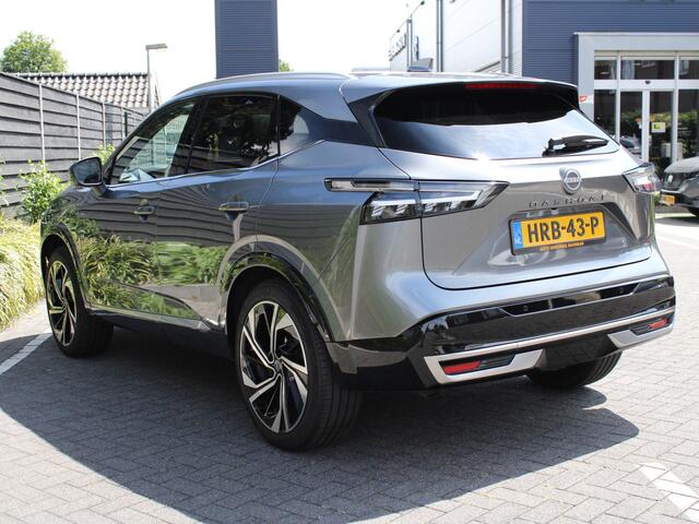 Nissan QASHQAI Tekna Plus 1.3 MHEV 158PK Xtronic Automaat Navigatie, Rondomzichtcamera, Keyless, Stoel, Stuur en Voorruitverwarming, Massage, Elektrische Klep, Leder-Alcantara