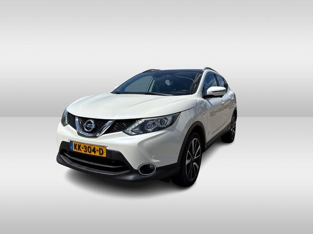 Nissan QASHQAI 1.6 Tekna / Trekhaak / Panoramadak / 360Camera / Leder / Navigatie / Keyless / Dodehoek / Cruise Control / 19'' / Stoelverwarming