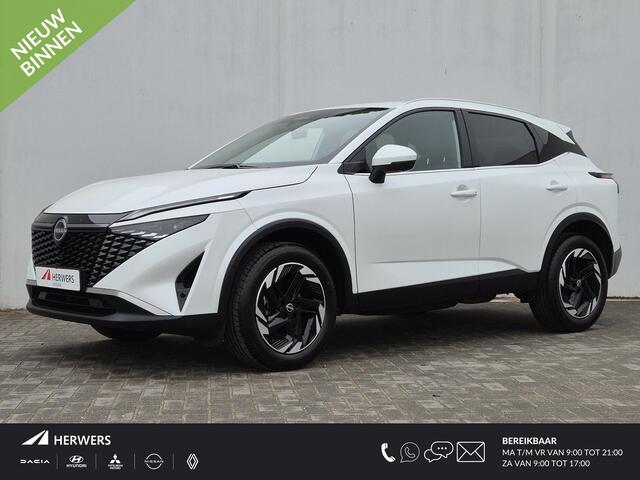 Nissan QASHQAI 1.3 MHEV Xtronic N-Connecta Automaat / HUD / Nieuw model / Facelift / Cold pack / Pack Easy / Elektrische achterklep / Trekgewicht 1800 kg / Stuur- en Stoelverwarming / Rondomzicht camera / Voorruit verwarming /
