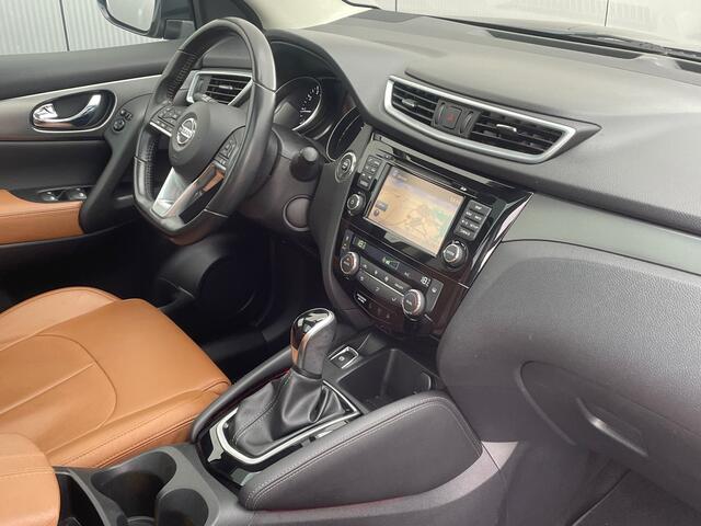 Nissan QASHQAI 1.2 N-Connecta Automaat Navigatie, Panoramadak, Leder, 360 Camera, 18" Lm, Cruisecontrol, Climate Control,