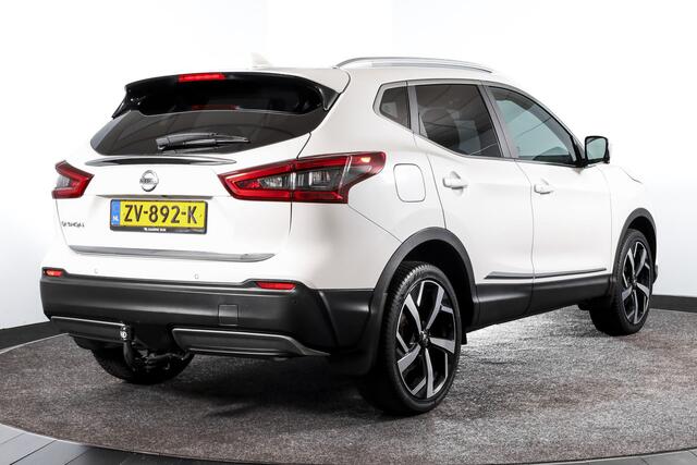 Nissan QASHQAI 1.3 DIG-T 160 PK Tekna - Automaat | Pano | Cruise | Stoelverwarming | 360 Camera | Elek. Stoel | NAV+App.Connect | Auto.Airco | LM 19" |
