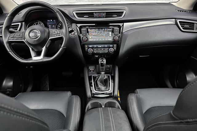 Nissan QASHQAI 1.3 DIG-T Tekna Automaat | Panoramadak | Half leder | Rondomzicht camera | LED | Verwarmde stoelen