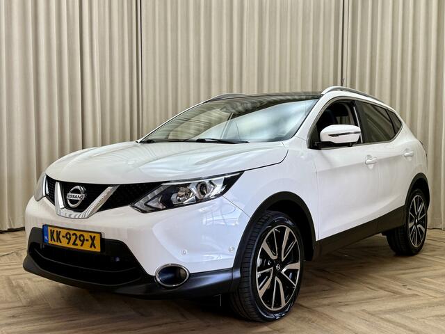 Nissan QASHQAI 1.2 Tekna *Panodak* Leder / Stoelverwarming / Keyless / 360 Camera / Navigatie / Cruise / 19'' LMV