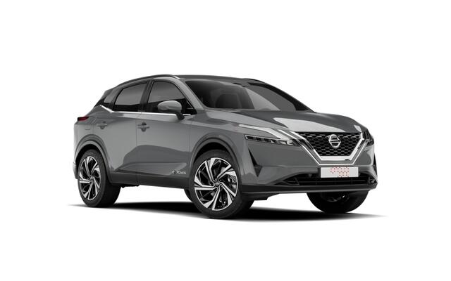 Nissan QASHQAI N-Connecta + Panoramisch glazen dak + Cold Pack e-Power 190 | 12.3" TFT digitale cockpit | Audiosysteem met DAB, Apple Carplay & Android Auto, USB-aansluiting, stuurwielbediening en 6 luidsprekers | Blind Spot Warning & Intervention (BSW + BSI)