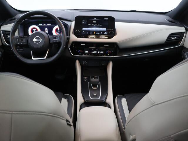 Nissan QASHQAI 1.3 MHEV Xtronic Tekna Plus | Trekhaak | Panoramadak | Parkeercamera 360° | Navigatiesysteem | Cruise Control Adaptief | Stoelverwarming |