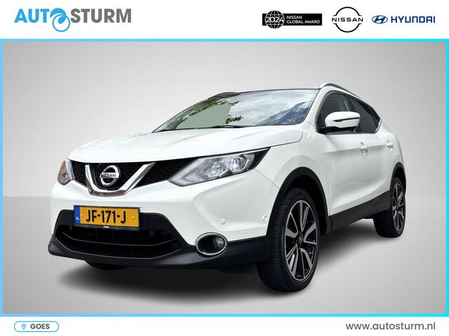 Nissan QASHQAI 1.6 Tekna *1500kg Trekgewicht! | Panoramadak | Leder | Stoelverwarming | Navigatie | 360° Camera| LED Koplampen | Dodehoek | Rijklaarprijs!