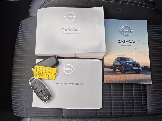Nissan QASHQAI 1.3 MHEV Xtronic Tekna Automaat / Cold Pack / Design Pack / HUD / Panoramadak / Trekgewicht 1800 kg / Apple Carplay Android Auto / Stuur-, Stoel en Voorruitverwarming / Rondomzicht camera / Elektrische achterklep /
