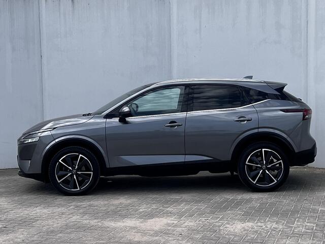 Nissan QASHQAI 1.3 MHEV Xtronic 158 Tekna Plus Automaat / Dealer onderhouden / Panorama dak / Cold Pack / Adapt. CC / Camera 360° / HUD / Navigatie / Apple Carplay Android / 19" LM wielen met All Season banden /