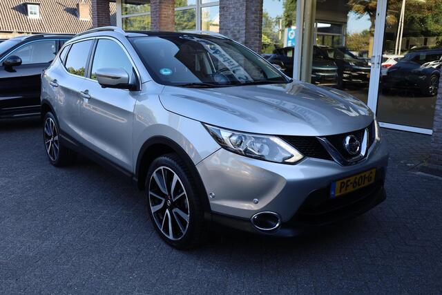 Nissan QASHQAI 1.2 Tekna + PANO 360-CAMERA TREKHAAK LEER RUIT/STOELVERW 19"LMV NAVI CRUISE 2xPDC 2xKEYLESS DODEHOEK NAP ENZ.
