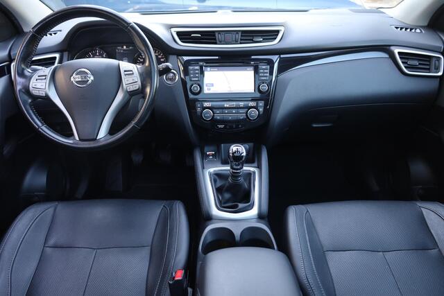 Nissan QASHQAI 1.2 Tekna + PANO 360-CAMERA TREKHAAK LEER RUIT/STOELVERW 19"LMV NAVI CRUISE 2xPDC 2xKEYLESS DODEHOEK NAP ENZ.