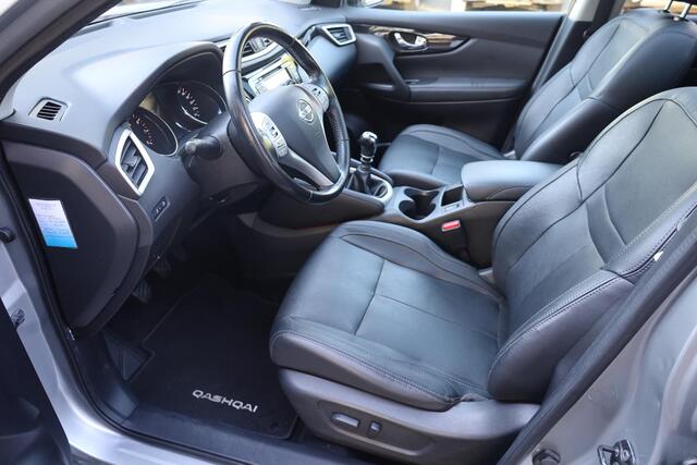 Nissan QASHQAI 1.2 Tekna + PANO 360-CAMERA TREKHAAK LEER RUIT/STOELVERW 19"LMV NAVI CRUISE 2xPDC 2xKEYLESS DODEHOEK NAP ENZ.