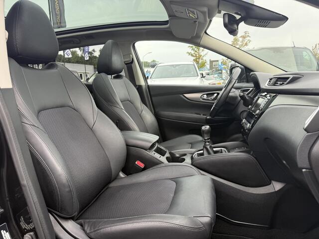 Nissan QASHQAI 1.3 DIG-T Tekna + 2e Eigenaar,Pano,Navi,Camera,Trekhaak,Stoelverwarming,Clima,Cruise,Pdc V+A,Keyless,Halfleder,Dealer Onderhouden,Apk tot 03-2026