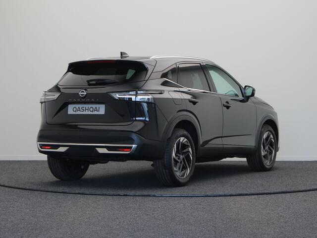 Nissan QASHQAI N-Connecta + Panoramisch glazen dak + Cold Pack Mild-Hybrid 158 Xtronic | 12.3" TFT digitale cockpit | Audiosysteem met DAB, Apple Carplay & Android Auto, USB-aansluiting, stuurwielbediening en 6 luidsprekers | Blind Spot Warning & Intervention (BSW + BSI