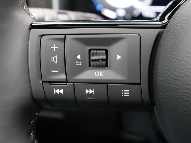 Nissan QASHQAI N-Design + Panoramisch glazen dak + Cold Pack e-Power 190 | 12.3" TFT digitale cockpit | Audiosysteem met DAB, Apple Carplay & Android Auto, USB-aansluiting, stuurwielbediening en 6 luidsprekers | Blind Spot Warning & Intervention (BSW + BSI)