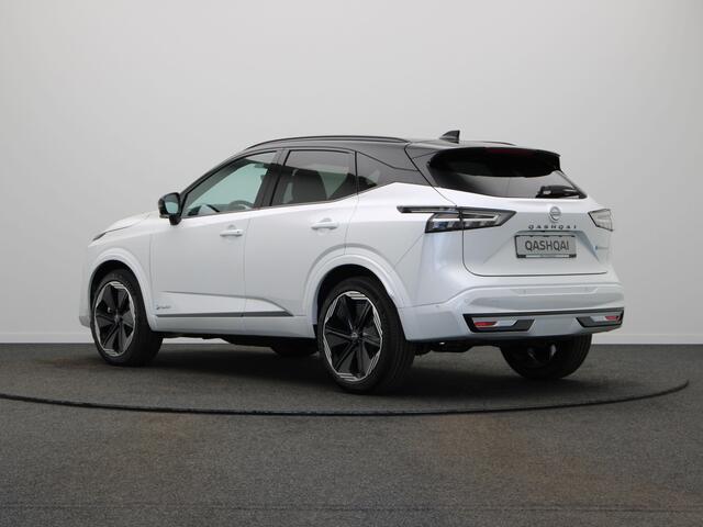 Nissan QASHQAI N-Design + Panoramisch glazen dak + Cold Pack e-Power 190 | 12.3" TFT digitale cockpit | Audiosysteem met DAB, Apple Carplay & Android Auto, USB-aansluiting, stuurwielbediening en 6 luidsprekers | Blind Spot Warning & Intervention (BSW + BSI)