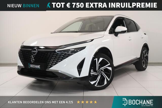 Nissan QASHQAI 1.3 MHEV Xtronic Tekna Plus | 360° Camera | Matrix LED | Panoramadak | Lederen bekleding | AppleCarplay AndroidAuto | Elektr. Stoelen |