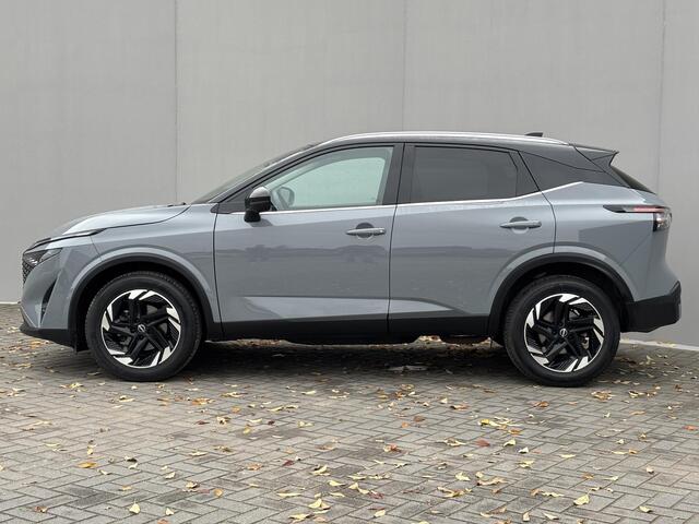 Nissan QASHQAI 1.3 MHEV Xtronic N-Connecta Automaat / Nieuw model / Facelift / Cold Pack / Pack Easy / Allseason banden / Elektrische Achterklep / Apple Carplay Android Auto / Rondomzicht camera / Adaptief CC / Stuur-, Stoel en Voorruitverwarming /