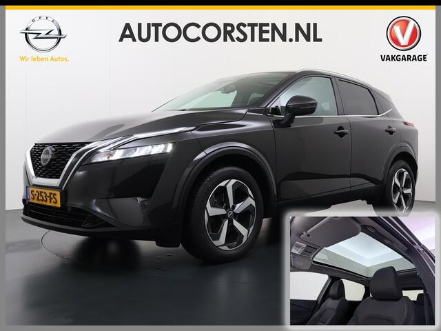 Nissan QASHQAI AUT T 158PK MHEV N-Connecta Pano-dak 360°Camera Adaptieve Cruise Hybrid Apple Carplay Android Auto Navi Ecc Pdc DAB Lmv Led Bluetooth Privacy Glas Wifi Xtronic N-Connecta Origineel Nederlandse Auto Nieuwprijs van ¤44.540,-