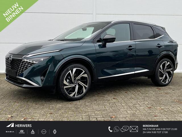 Nissan QASHQAI 1.5 e-Power Tekna Plus / kunstlederen interieurdelen / panoramadak / luxe lederen bekleding / lichtmetalen velgen 20" /