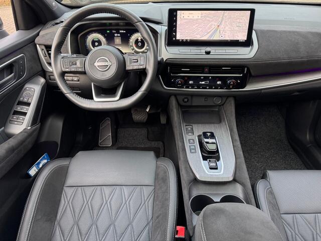Nissan QASHQAI 1.5 e-POWER AUT. 190PK TEKNA+ FACELIFT LEER PANO-DAK HEAD-UP NAVI CAMERA CARPLAY NARDO-GREY