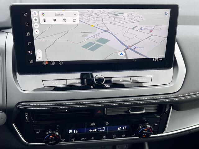 Nissan QASHQAI 1.3 MHEV Xtronic N-Connecta Automaat / Fabrieksgarantie tot 03-2028 < 100.000 km / 1.800 kg Trekgewicht / Adapt. CC / HUD / Camera 360° / Cold Pack / Stuur-, stoel- en voorruitverwarming / 18" LM + All Season banden /