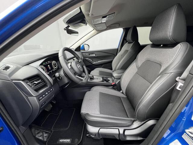 Nissan QASHQAI 1.3 MHEV Xtronic N-Connecta Automaat / Fabrieksgarantie tot 03-2028 < 100.000 km / 1.800 kg Trekgewicht / Adapt. CC / HUD / Camera 360° / Cold Pack / Stuur-, stoel- en voorruitverwarming / 18" LM + All Season banden /