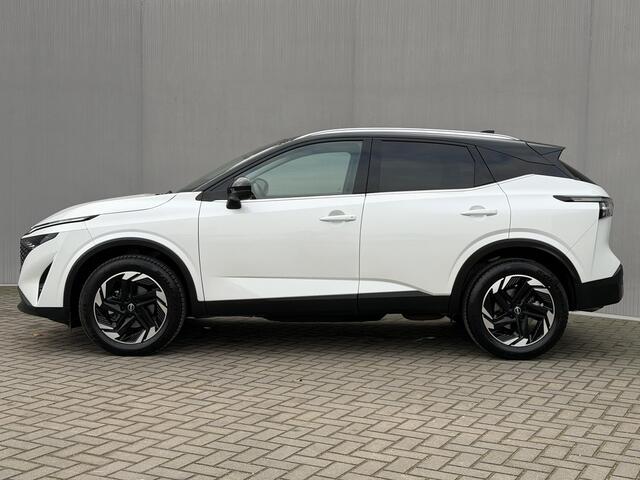 Nissan QASHQAI 1.3 MHEV Xtronic N-Connecta / Fabrieksgarantie tot 03-2028 / Panoramadak / ACC Cruise / 360° Camera / Cold Pack / Head-up display / Elek. Klep / DAB / All Season / Keyless /