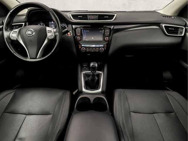 Nissan QASHQAI 1.2 N-Vision (NAVIGATIE, PANORAMADAK, 360 CAMERA, STOELVERWARMING, LEDEREN SPORTSTOELEN, NIEUWE APK, NIEUWSTAAT)
