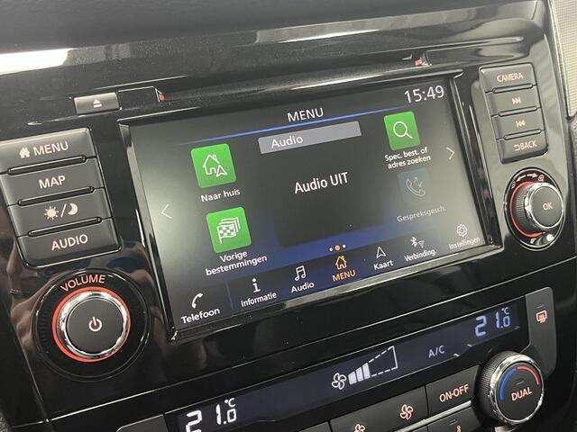 Nissan QASHQAI 1.3 DIG-T Tekna + / All Seasonbanden / Panoramadak / Navigatie / Lederen Bekleding / Stoelverwarming / Climate Control / 360 Graden Camera /