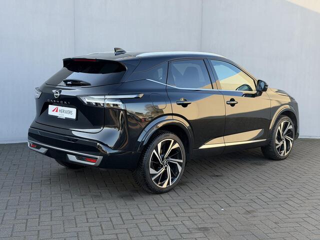 Nissan QASHQAI 1.3 MHEV Xtronic Tekna Plus / Nieuw model & Facelift / Fabrieksgarantie tot 09-2027 / Panoramadak / HUD / 360 Camera / Elektr. Stoelen met Massage / Stoel & Stuurwiel verwarming / BOSE Audio / DAB / Adaptieve Cruise / Clima / Lederen & Alcantara Bekleding