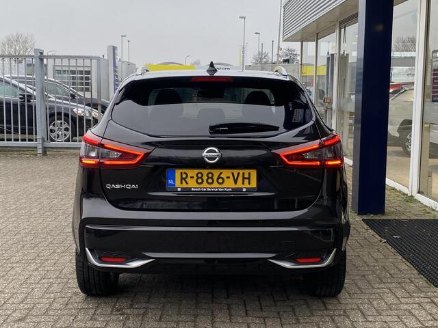 Nissan QASHQAI 1.3 DIG-T Tekna + / Automaat / Panodak / Vol-Leder / Elektr.-Stoelen met Geheugen / Bose-Audio / 360°-Camera / Adaptieve Cruise-Control / Climate-Control / Stoelverwarming / Apple-Carplay & Android-Auto / Keyless / LED / DAB Radio-Bluetooth / Navi / PDC V