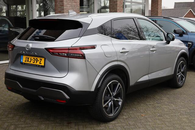 Nissan QASHQAI 1.3 MHEV Xtronic Tekna Plus PANO HUD MASSAGE MEMORY CARPLAY 360-CAM LEER STOEL/STUUR/RUITVERW. DAB ACC 2XPDC 19''LMV ENZ.ENZ.