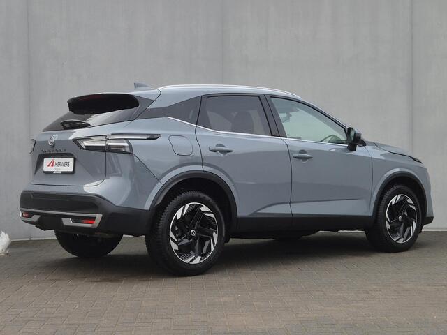 Nissan QASHQAI 1.3 MHEV Xtronic N-Connecta Automaat / 1.800 kg trekgewicht / Panorama dak / Elektrische klep / HUD / Camera 360° / Cold pack / Pack Easy / Stuur-, stoel- en voorruitverwarming / Navigatie / Apple Carplay Android /