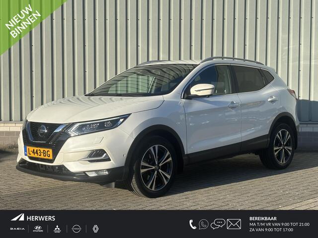 Nissan QASHQAI 1.3 DIG-T Tekna / Dealer Onderhouden / Trekhaak 1500 KG / Half Lederen Bekleding / Navigatie / Stoelverwarming / 360 Graden Camera / Adaptive Cruise Control / Climate Control / Apple CarPlay/Android Auto / Elektrische Stoelverstelling /