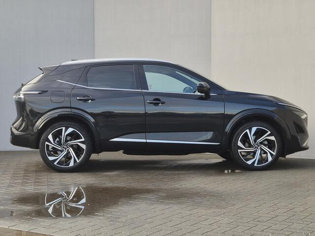 Nissan QASHQAI 1.3 MHEV Xtronic Tekna Plus Automaat / Nieuw Model / Facelift / HUD / Panoramadak / Stoel met massage functie / Trekgewicht 1800 kg / Elektrische achterklep / Rondomzicht camera / Stuur-, Stoel en Voorruit verwarming /