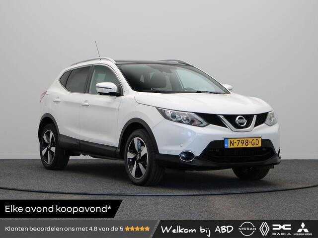 Nissan QASHQAI 1.6 Tekna | Climate control | Panoramadak | Rondomzicht camera | Trekhaak | Stoelverwarming | Half leder | Lichtmetalen velgen |
